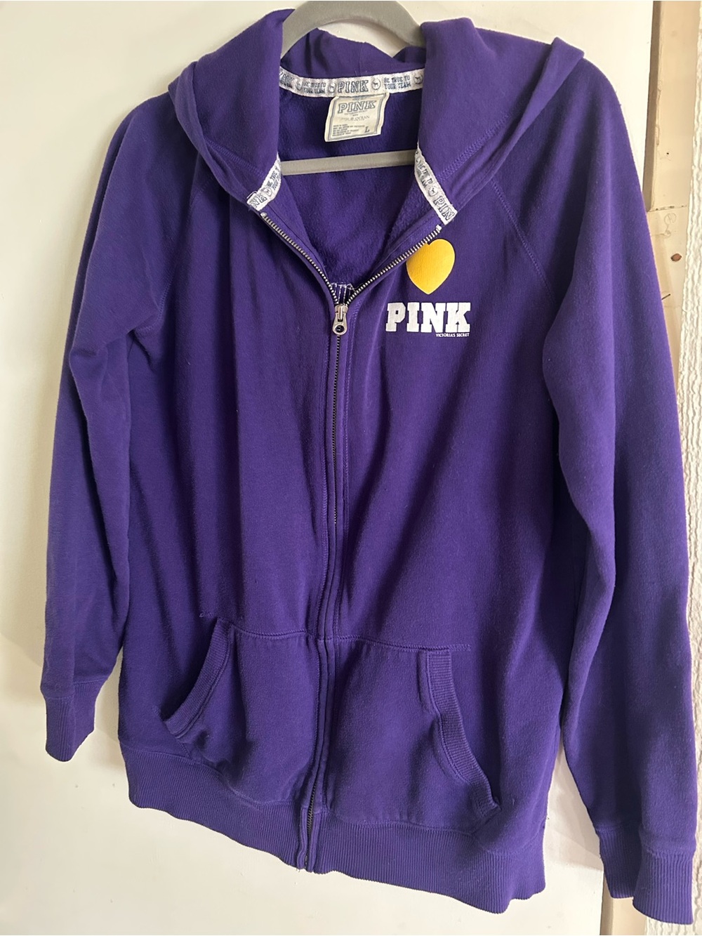 Vintage PINK Victoria's Secret NFL Minnesota Vikings hoodie